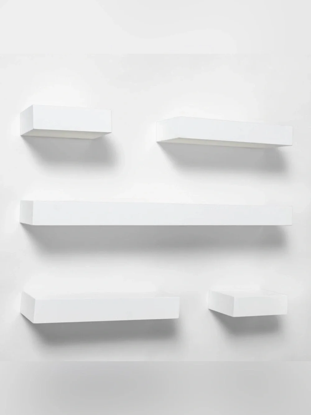 Target White Floating Wall Shelves Set Minimalist Modern Home Decor